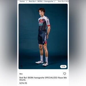 Red Bull BORA hansgrohe Race Bib Shorts - Black